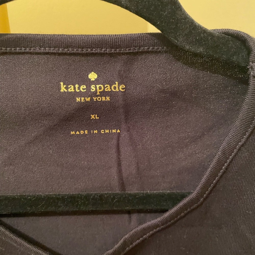 Kate Spade Midnight Blue Eyelet Sleeve Blouse - Picture 2 of 4